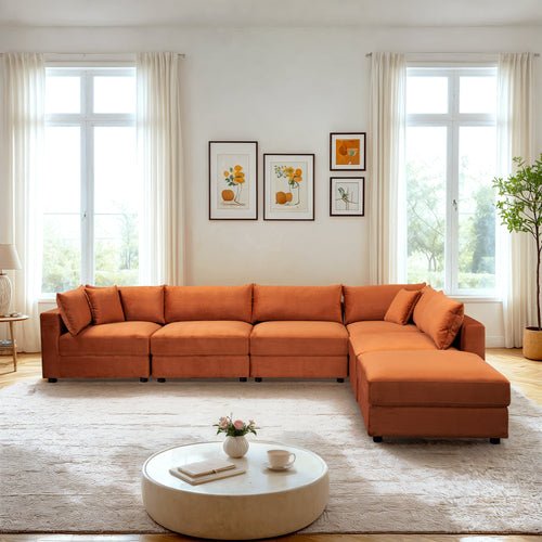 Adriana Velvet Modular Sofa