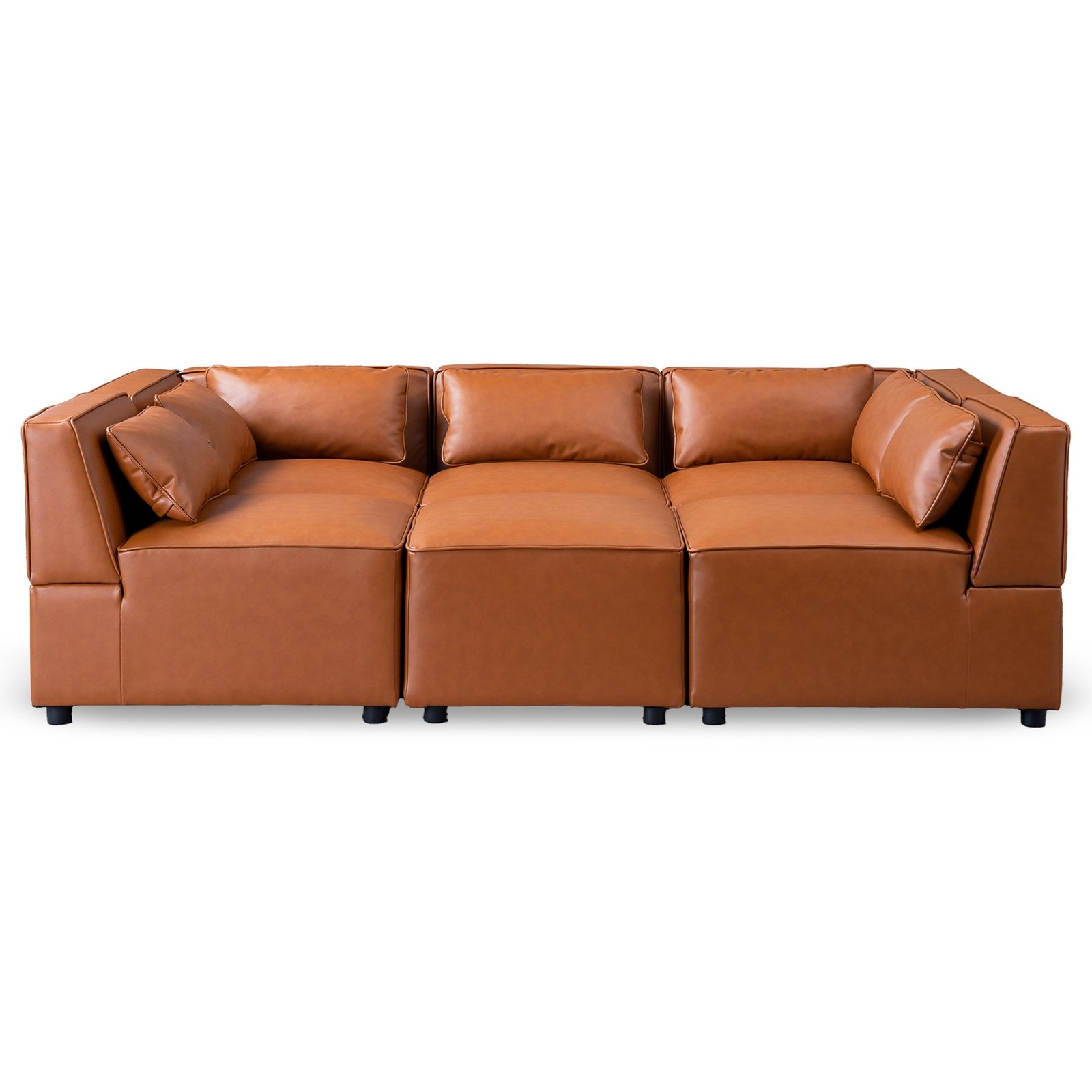 Ella Vegan Leather Modular Sofa